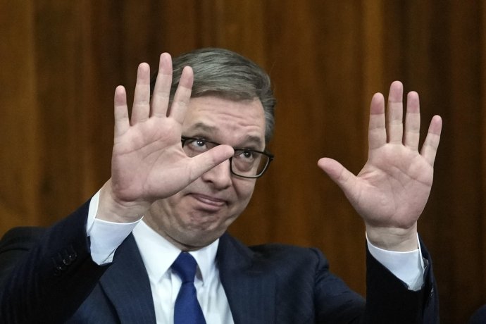 Srbský prezident Aleksandar Vučić. Foto - TASR/AP