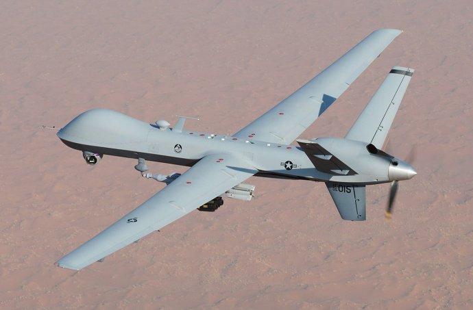 Americký dron MQ-9 Reaper. Foto - Wikipedia, Lt. Col. Leslie Pratt