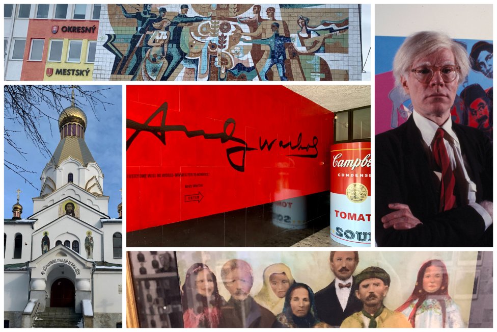Andy Warhol, múzeum s jeho dielami a Medzilaborce. Foto N – Andrej Bán a Wikipedia/Bernard Gotfryd