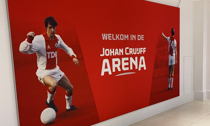 Ajax je dodnes úzko spätý s kultom Johana Cruijffa. Foto N - Lukáš Vráblik