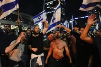 Protesty v Tel Avive. Foto - TASR/AP