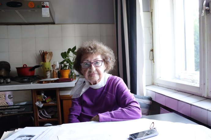 Mária Blažovská vo svojom byte v Bratislave v októbri 2021. Foto - archív M. B.