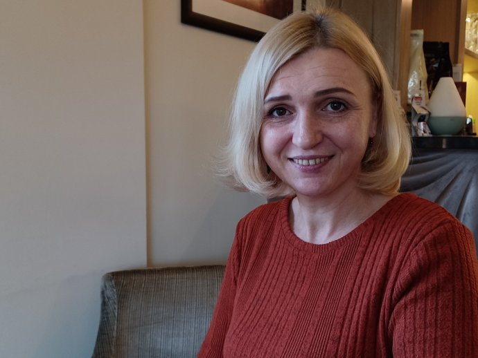 Natalia Cserkasina már egy éve él családjával a Csallóközben, Dunaszerdahelyről nem szeretnének elmenni. Fotó - NCS archívuma