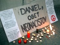 Spomienková akcia na Daniela Tupého v novembri 2005 v Prešove. Foto – TASR