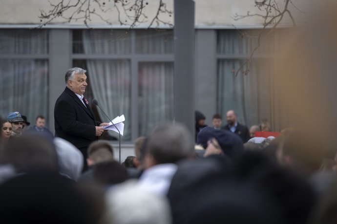 Orbán Viktor 2023. március 15-én. Fotó N - Tomáš Benedikovič
