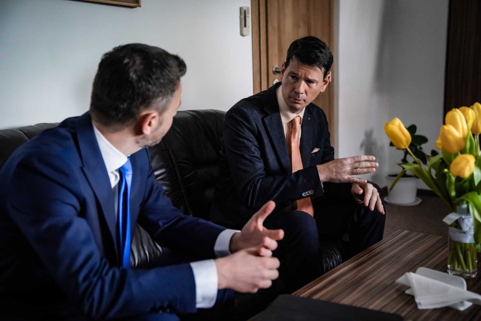 Eduard Heger a Michal Palkovič. Foto - Úrad vlády SR