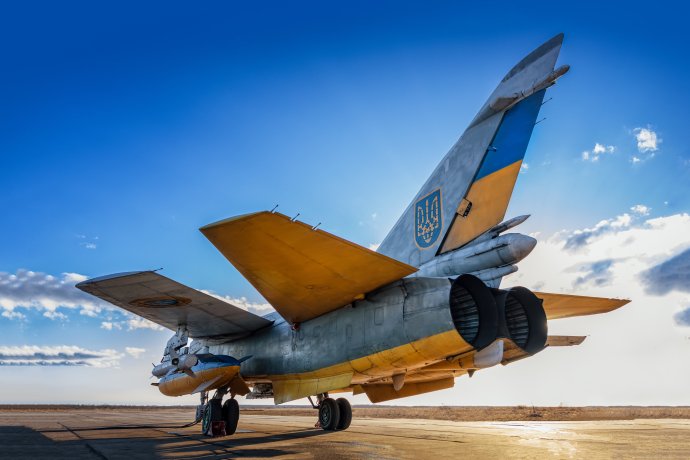 Ukrajinský bombardér Su-24. Foto - ukrajinské letectvo