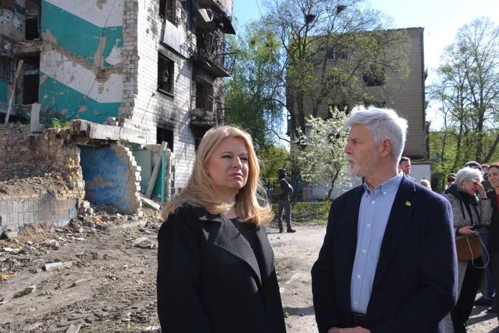 Petr Pavel a Zuzana Čaputová v Boroďanke. Foto - Deník N/Petra Procházková