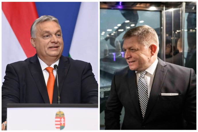 Orbán Viktor és Robert Fico. Fotó - TASR/AP és Szijjártó Péter FB-oldala