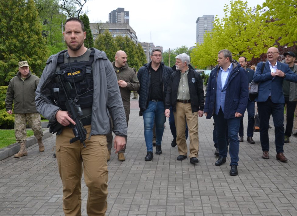 Návšteva Petra Pavla na Ukrajine si vyžiadala zvláštne bezpečnostné opatrenia. Foto: Petra Procházková, Deník N