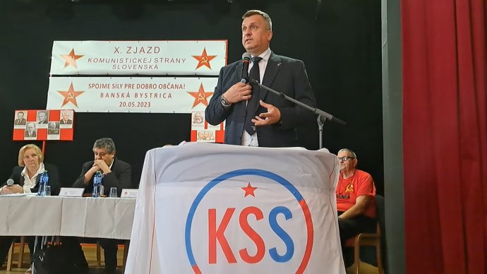 Andrej Danko na víkendovom zjazde KSS. Reprofoto - N