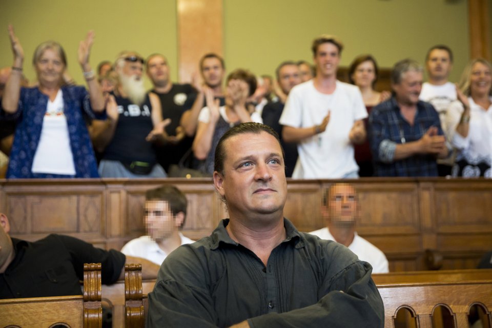 Budaházy György a Fővárosi Törvényszék tárgyalótermében 2016-ban. Fotó - MTI