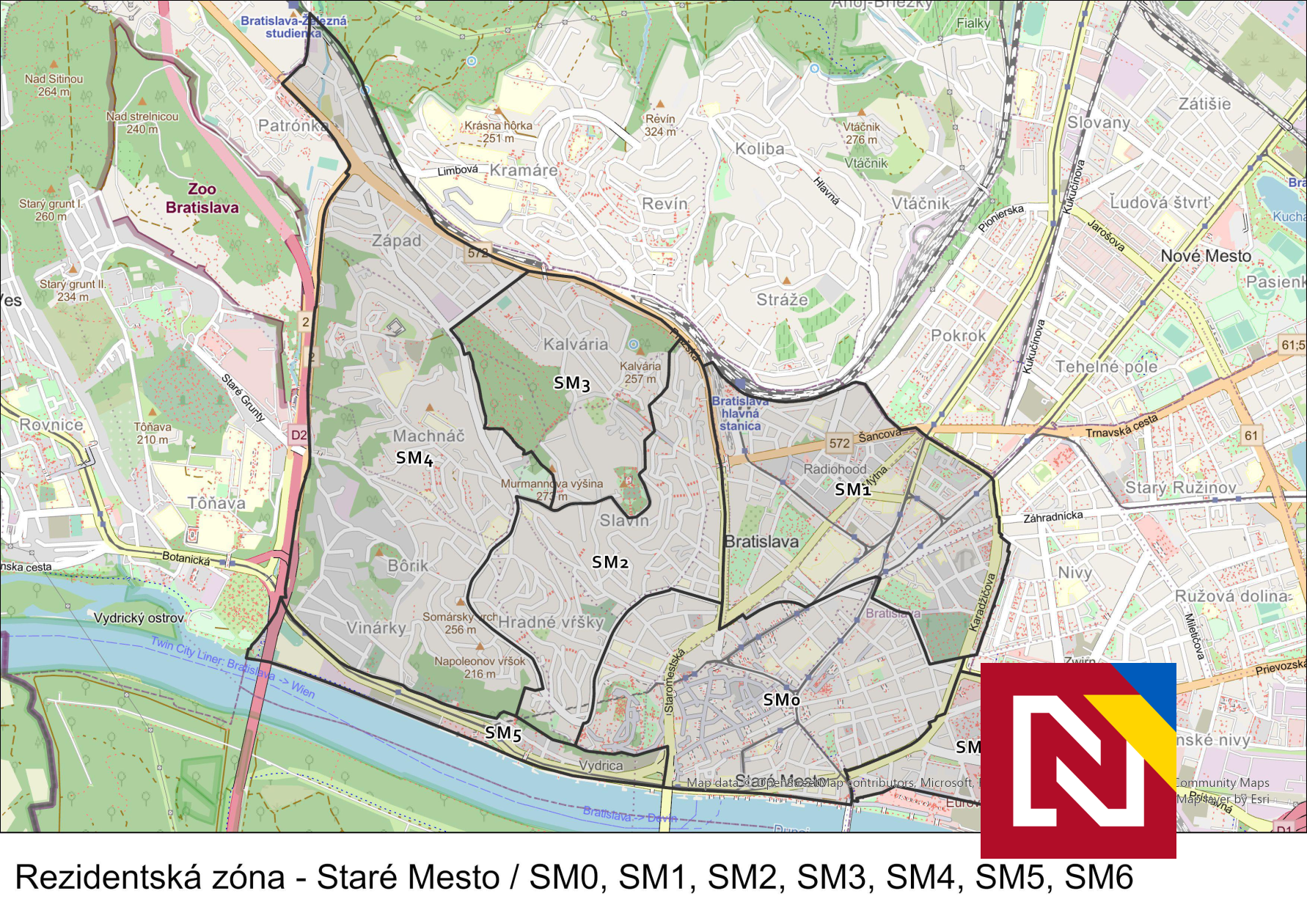 Bratislava ukázala nové rezidentské zóny parkovania: v Petržalke budú dve, v Starom Meste šesť (+mapy)