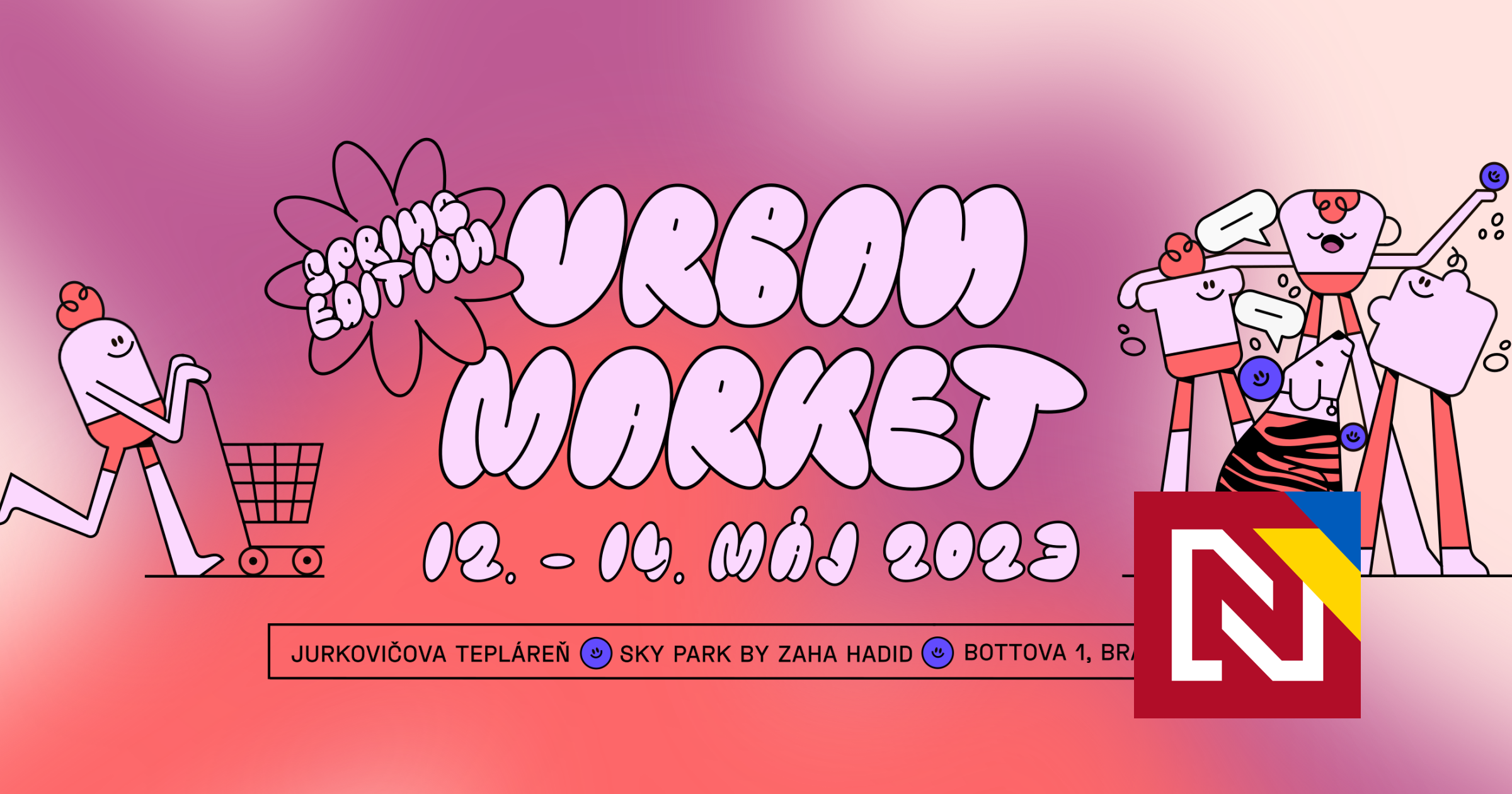 Urban Market cez víkend pozýva na dizajnérsky trh, koncerty aj street food v Jurkovičovej Teplárni a Sky Parku