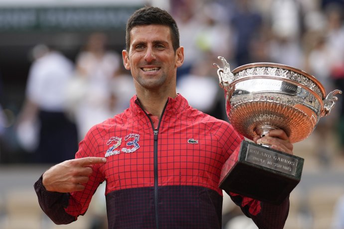 Novak Djoković po 23. grandslamovom víťazstve. Foto TASR/AP