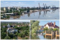 Zničenie priehrady už po pár hodinách spôsobilo obrovské materiálne i ekologické škody. Obete na životoch zatiaľ nie sú známe. Foto - A. Gerašenko/Rybar
