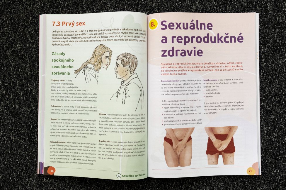Učebnica Vzťahová a sexuálna výchova 2. Foto – N