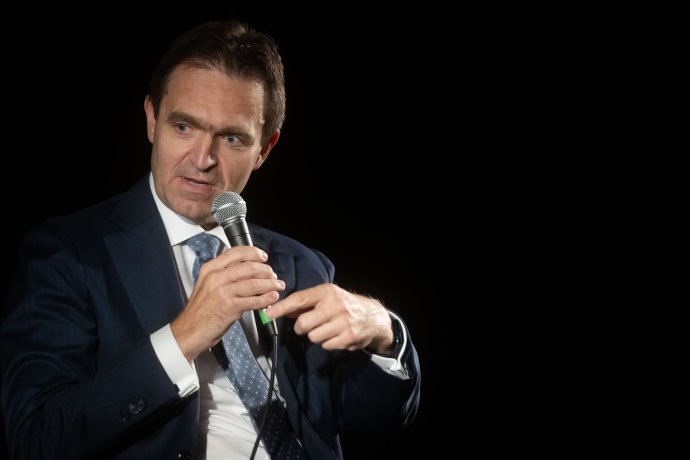 Ódor Lajos a Denník N júniusi beszélgetésén. Fotó N - Vladimír Šimíček