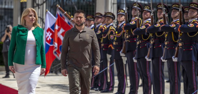 Zuzana Čaputová és Volodimir Zelenszkij. Fotó N - Tomáš Benedikovič