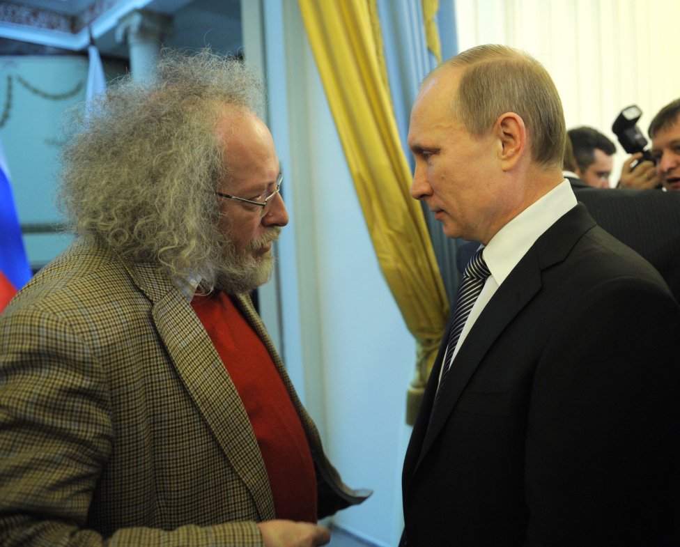 Alexej Venediktov a Vladimir Putin. Foto - premier.gov.ru/Wikimedia Commons