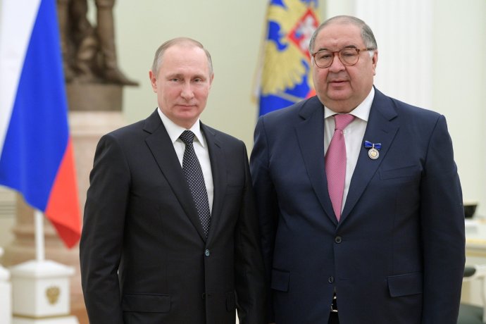Putyin és Uszmanov. Fotó - TASR/AP
