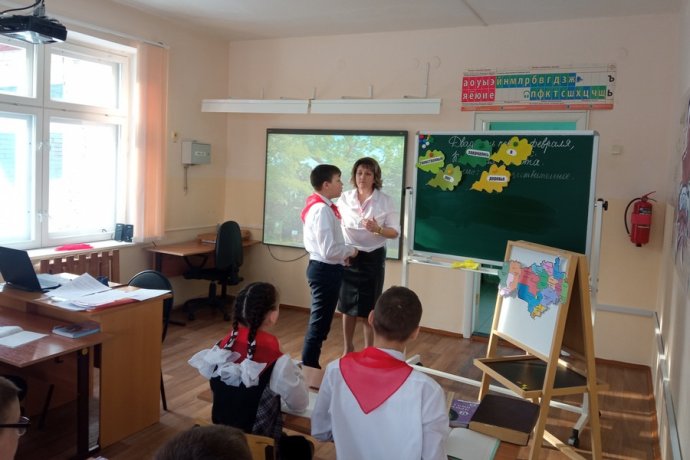 Vyučovanie v škole v ruskom Marijsku. Ilustračné foto: ruské ministerstvo školstva