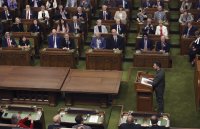 Kanadský parlament minulý piatok privítal Volodymyra Zelenského. Foto - TASR/AP