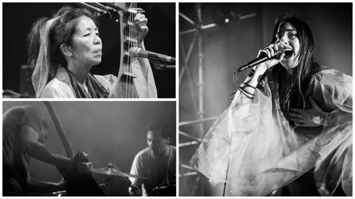 Junko Ueda, Zola Jesus a skupina Grails. Foto – Schorle, Grywnn, mhx
