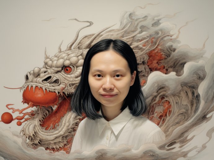 Huang Xueqin. Ilustrácia - MidJourney