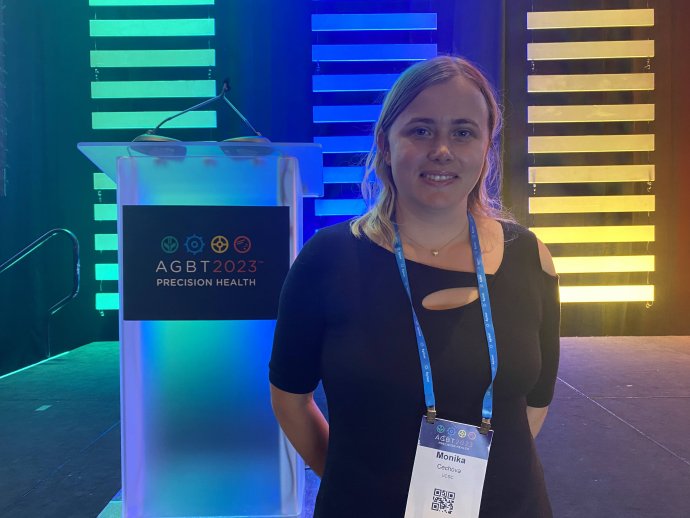 Od roku 2022 pôsobí bioinformatička Monika Čechová na kalifornskej univerzite v Santa Cruz. Foto – Shloka Negi/archív Moniky Čechovej