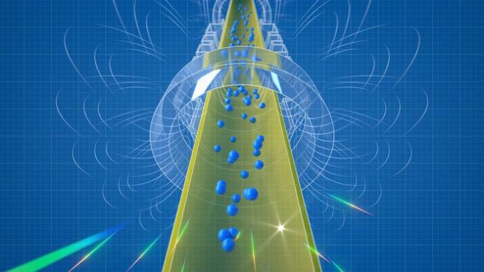 Atómy antivodíka padajú a anihilujú v magnetickej pasci. Pasca je súčasťou experimentu ALPHA-g v CERN-e. Foto – U.S. National Science Foundation