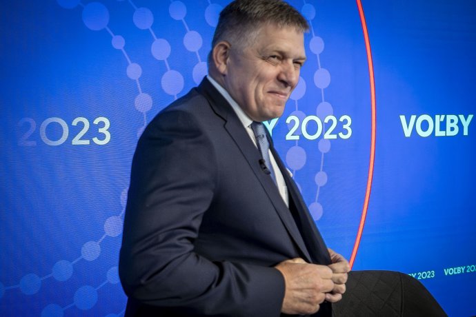 Robert Fico v predvolebnej debate TA3. Foto N - Tomáš Benedikovič