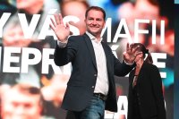 Igor Matovič počas volebnej noci OĽaNO v roku 2023. Foto - TASR