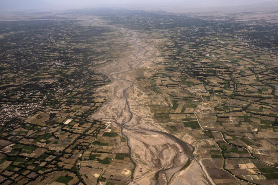 Letecký pohľad na oblasť afganského Herátu z júna 2023. Foto - tasr/ap