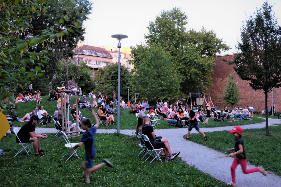 Neformálna iniciatíva Kopec susedov organizuje podujatia v parku Belopotockého. Foto: Igor Kocian