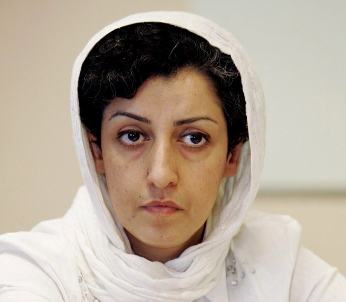 Nobelovu cenu za mier za rok 2023 získala iránska ľudskoprávna aktivistka Narges Mohammadíová. Foto - TASR/AP