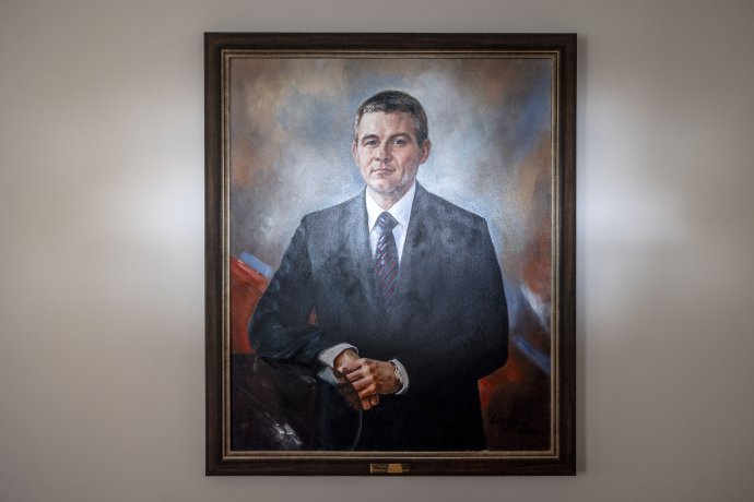 Portrét Petra Pellegriniho ako predsedu parlamentu v rokoch 2014 až 2016. Foto N - Tomáš Benedikovič
