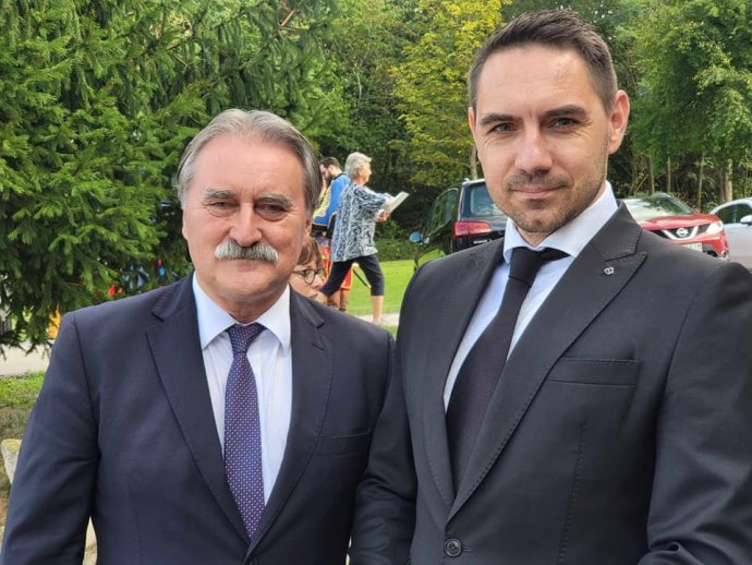 Bárdos Gyula és Gyimesi György. Fotó - Bárdos Gyula Facebook-oldala