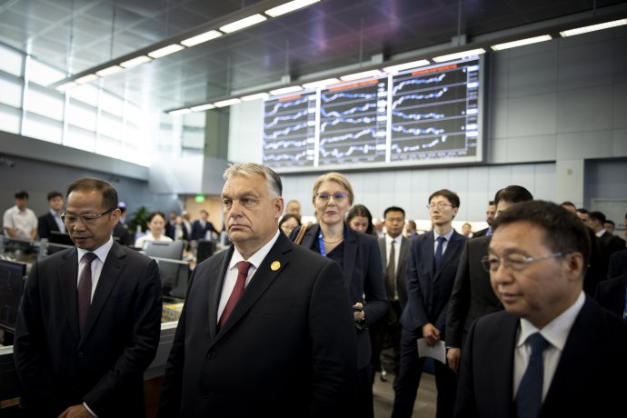 Orbán Viktor Kínában. Fotó - MTI/Miniszterelnöki Sajtóiroda/Fischer Zoltán
