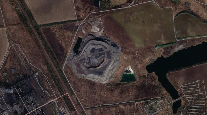 Terrikon nad Avdijivkou. Foto - Google Maps