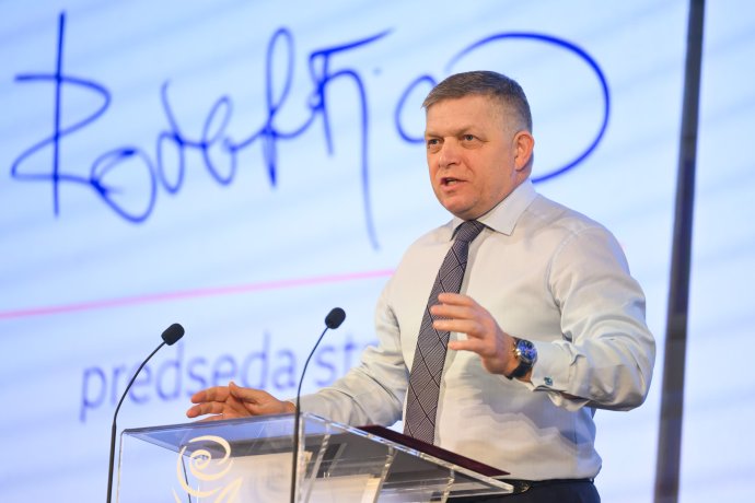 Robert Fico a Smer kongresszusán. Fotó - TASR