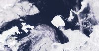 Poloha A23a zhruba v polovici novembra. Foto - TASR/AP