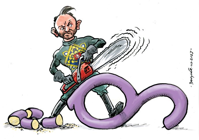 Matúš Šutaj Eštok. Karikatúra - Danglár