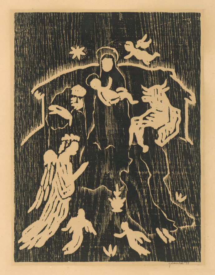 Mikuláš Galanda – Vianoce, 1925, Slovenská národná galéria, SNG, https://www.webumenia.sk/dielo/SVK:SNG.G_3588