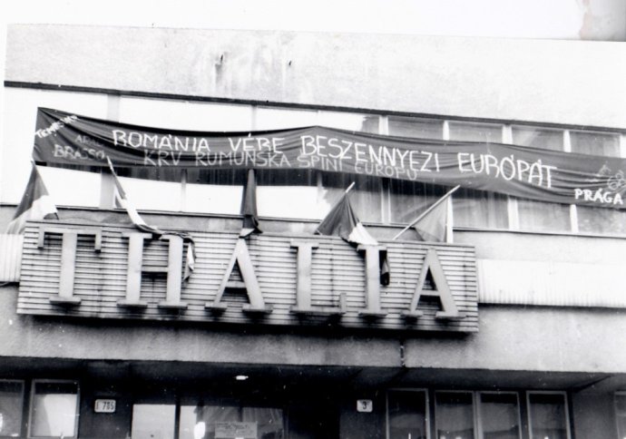 A Thália Színház, akkor Thália épülete 1989-ben. Fotó - Balassa Zoltán archívuma