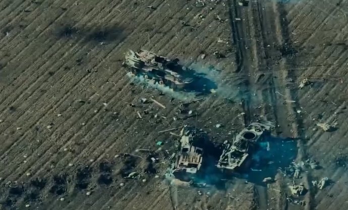 Ruské straty pri Avdijivke. Foto - ukrajinské ministerstvo obrany/X