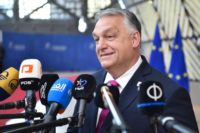 Orbán Viktor az EÚ-csúcson. Fotó - Európai Tanács