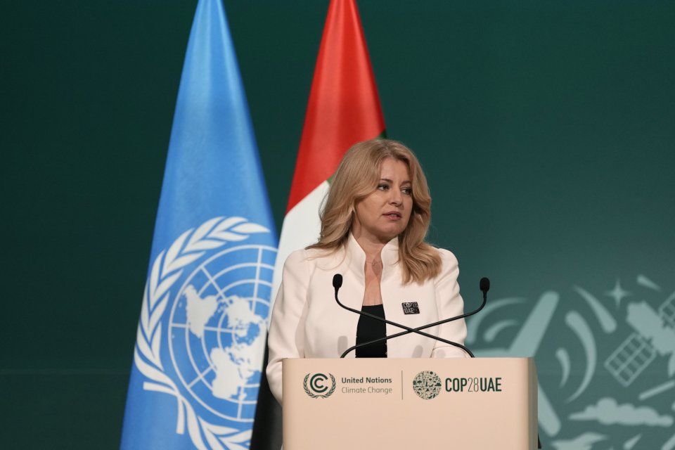 Zuzana Čaputová na klimatickej konferencii v Dubaji. Foto - TASR/AP
