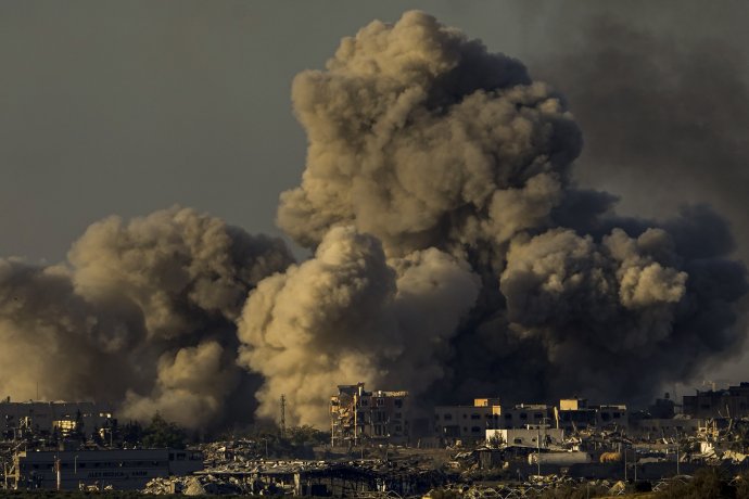 Bombardovanie Pásma Gazy. Foto - TASR/AP
