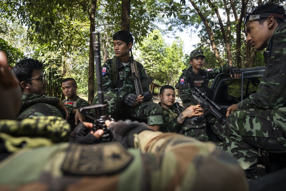Bojovníci Karenskej národnej oslobodzovacej armády. Foto - Washington Post